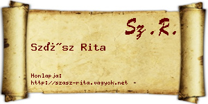 Szász Rita névjegykártya
